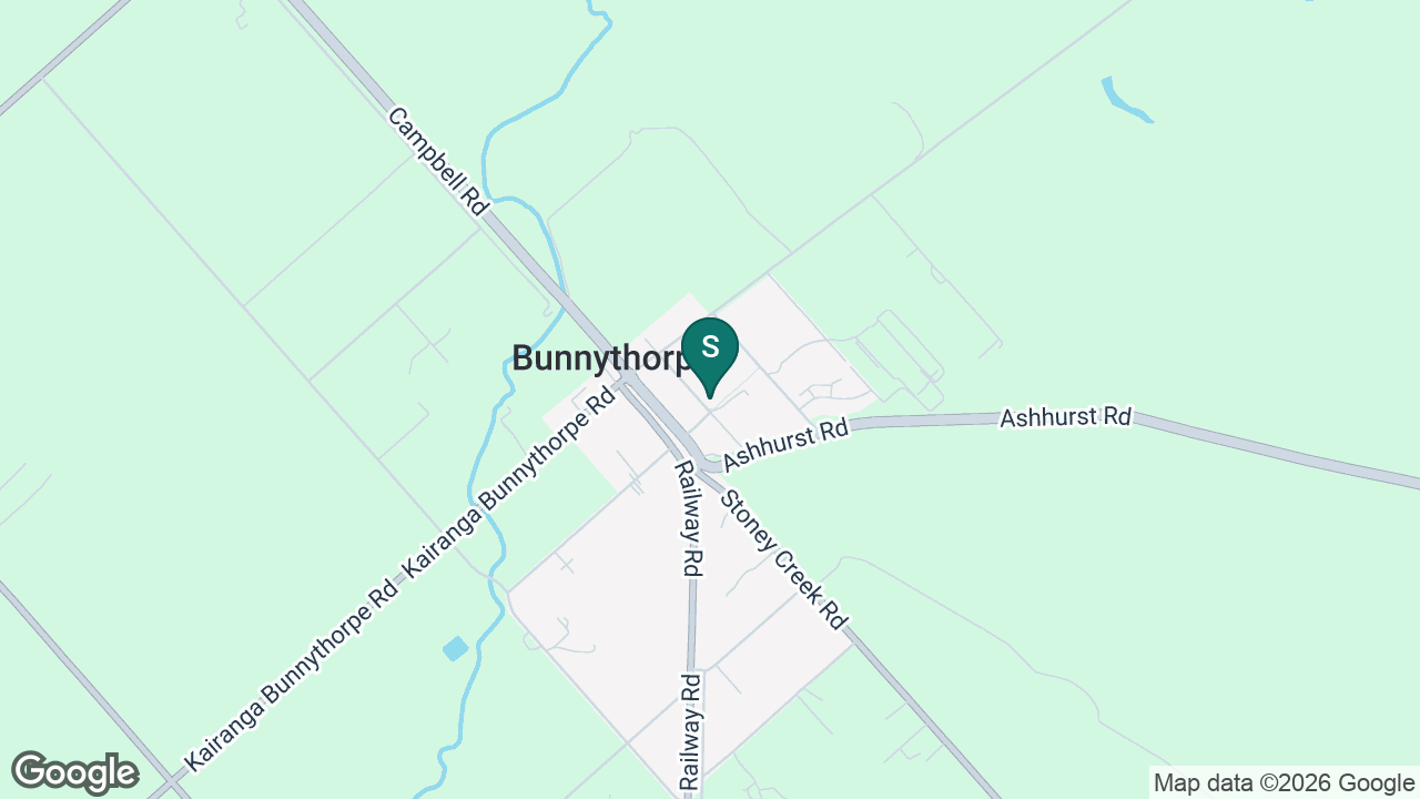 Bunnythorpe School static school zone map