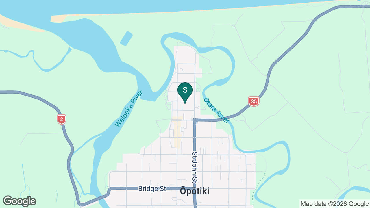 St Joseph's Catholic School (Opotiki) static school zone map