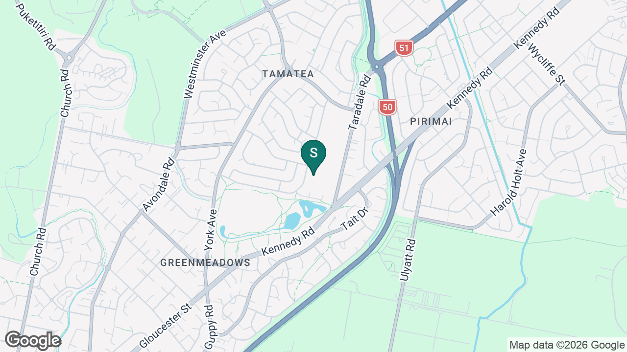 Tamatea High School static school zone map