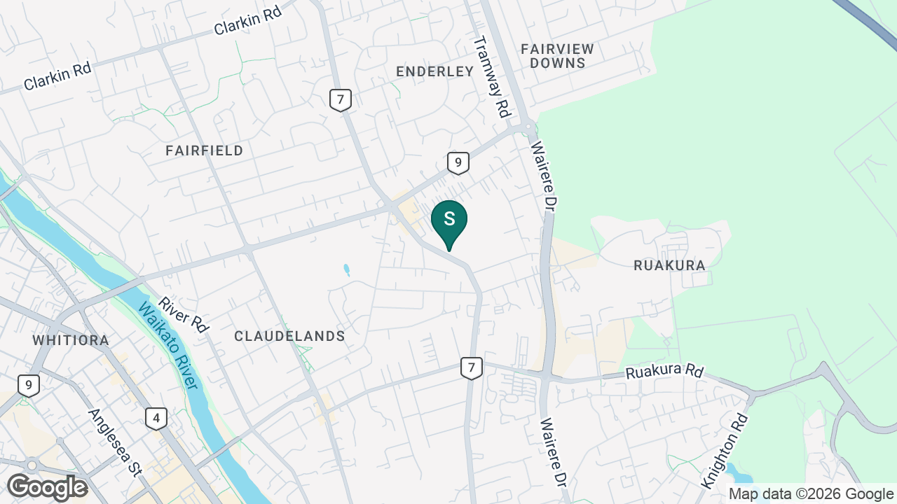 Southwell School static school zone map