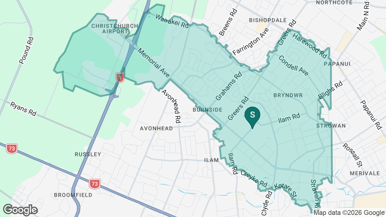 Wairarapa Cobham Intermediate static school zone map