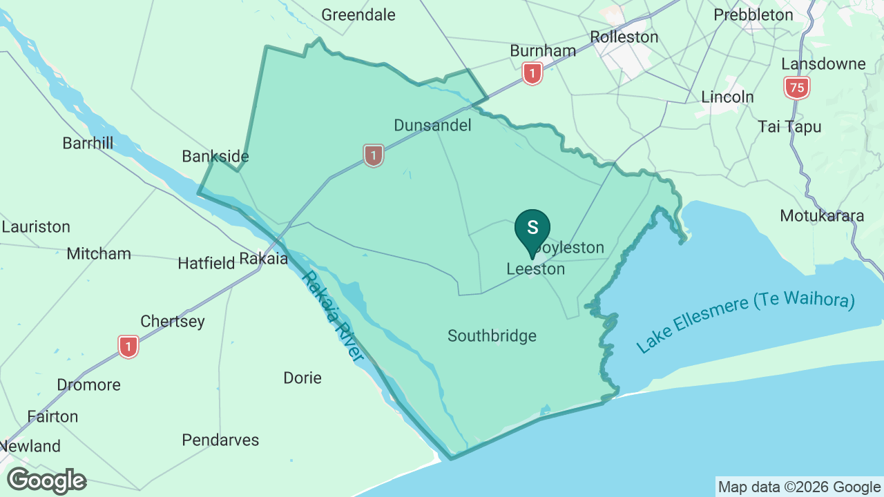 Ellesmere College static school zone map