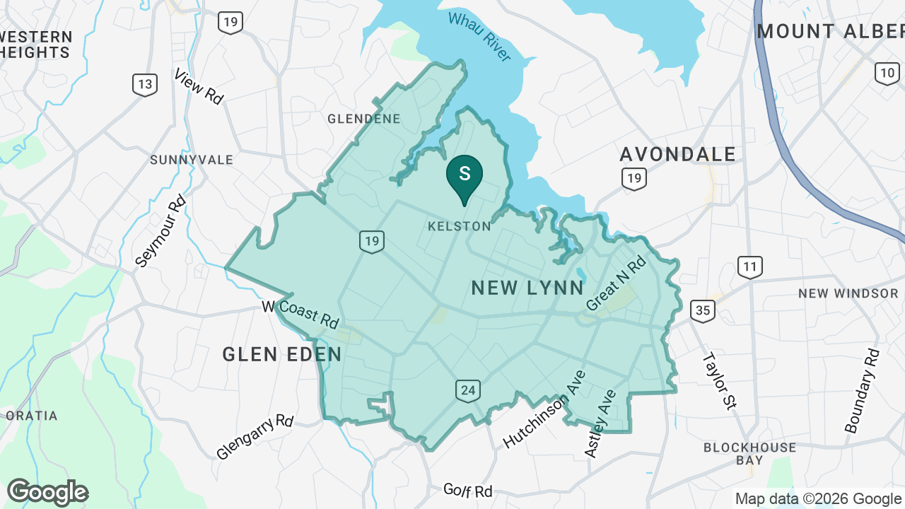 Kelston Boys' High School static school zone map