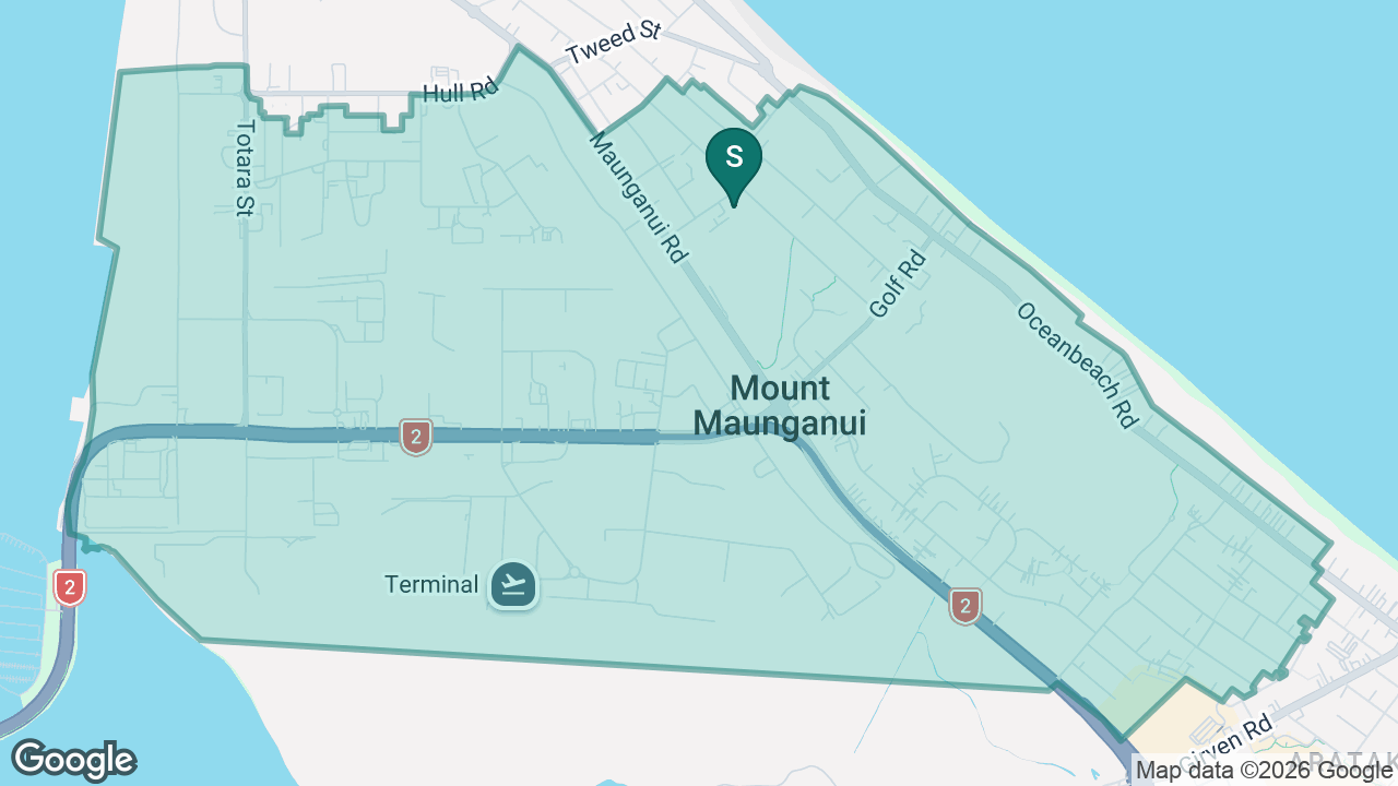 Omanu School static school zone map