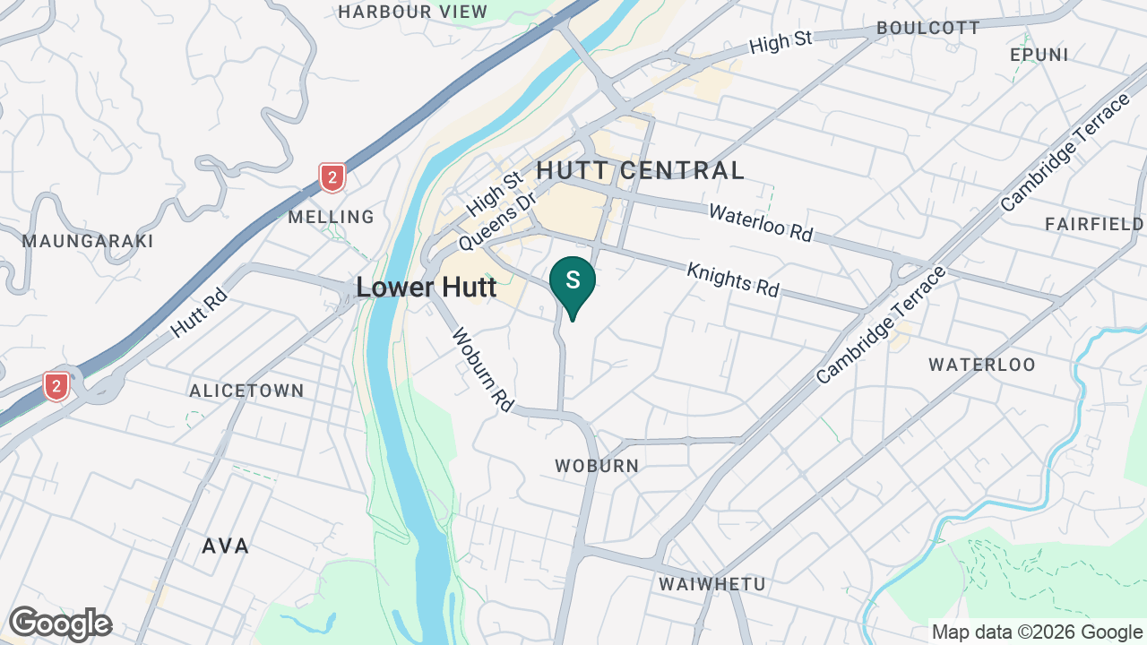 Sacred Heart College (Lower Hutt) static school zone map