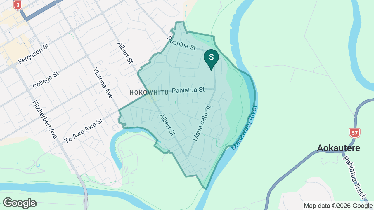 Winchester School (P North) static school zone map