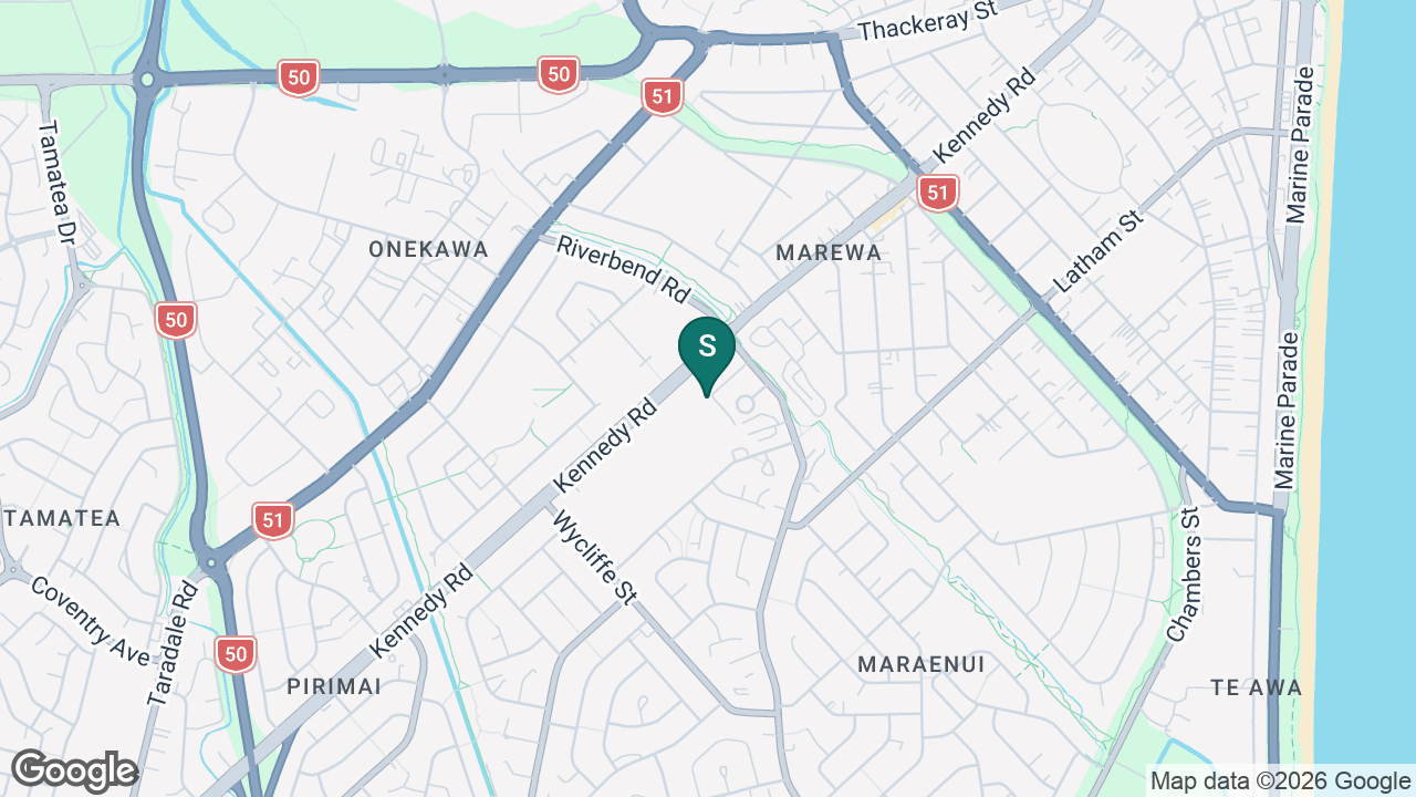 Hawke's Bay School for Teenage Parents static school zone map