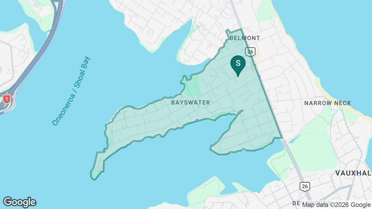 Bayswater School static school zone map