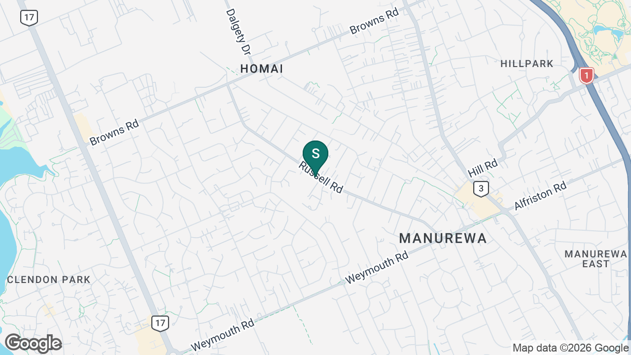 St Anne's Catholic School (Manurewa) static school zone map