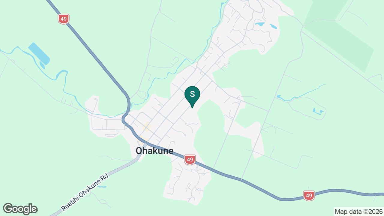 Ohakune School static school zone map