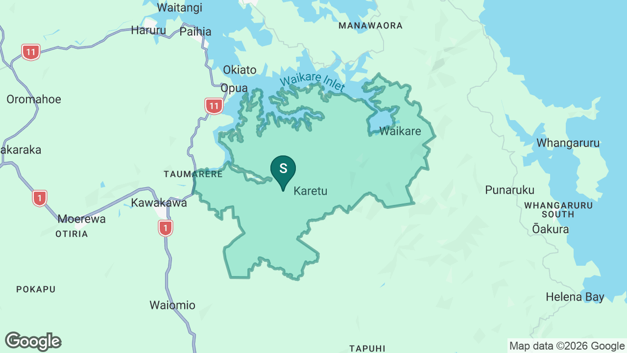 Karetu School static school zone map