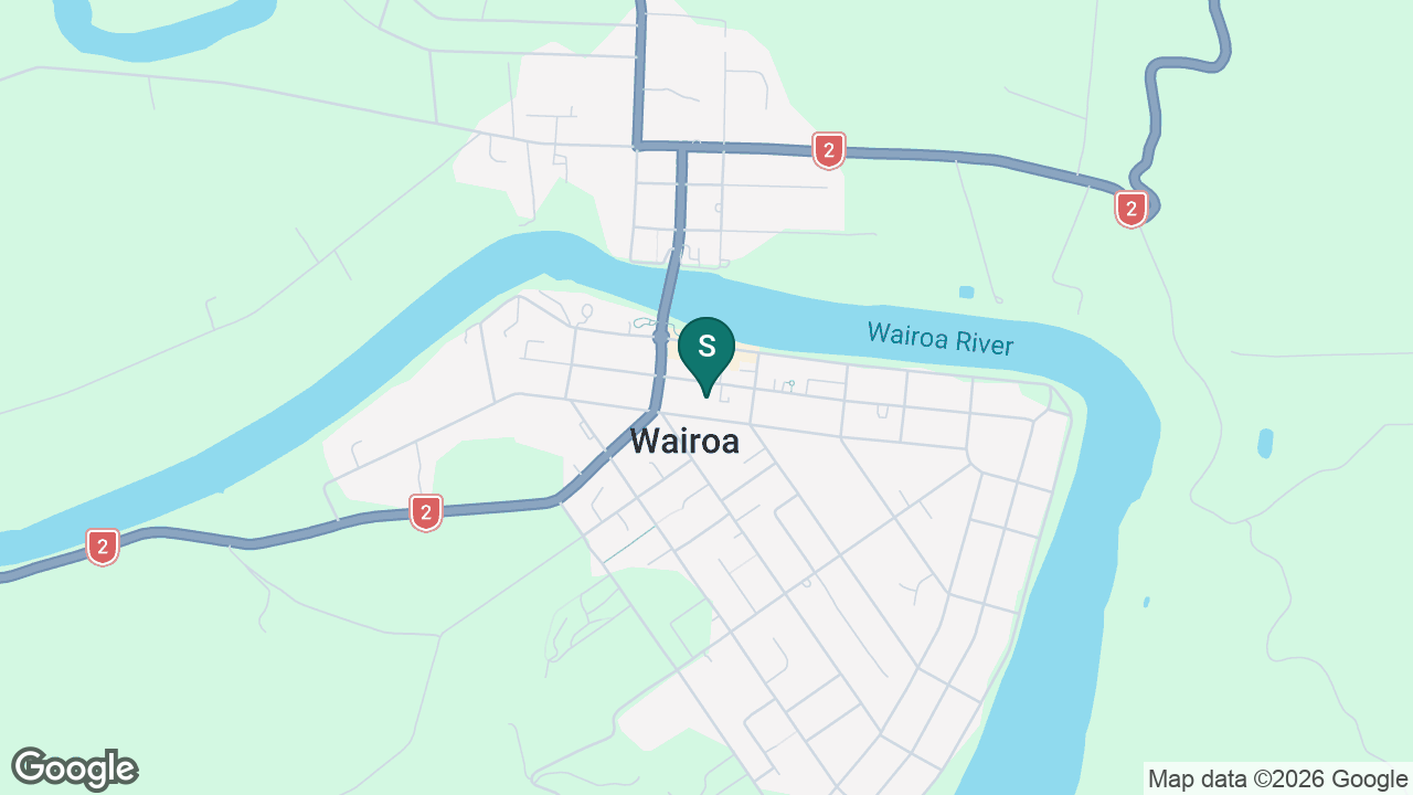 St Joseph's School (Wairoa) static school zone map