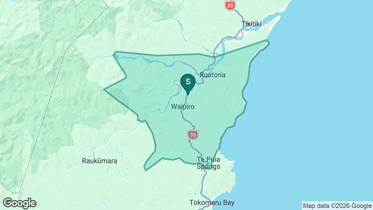 Hiruharama School static school zone map