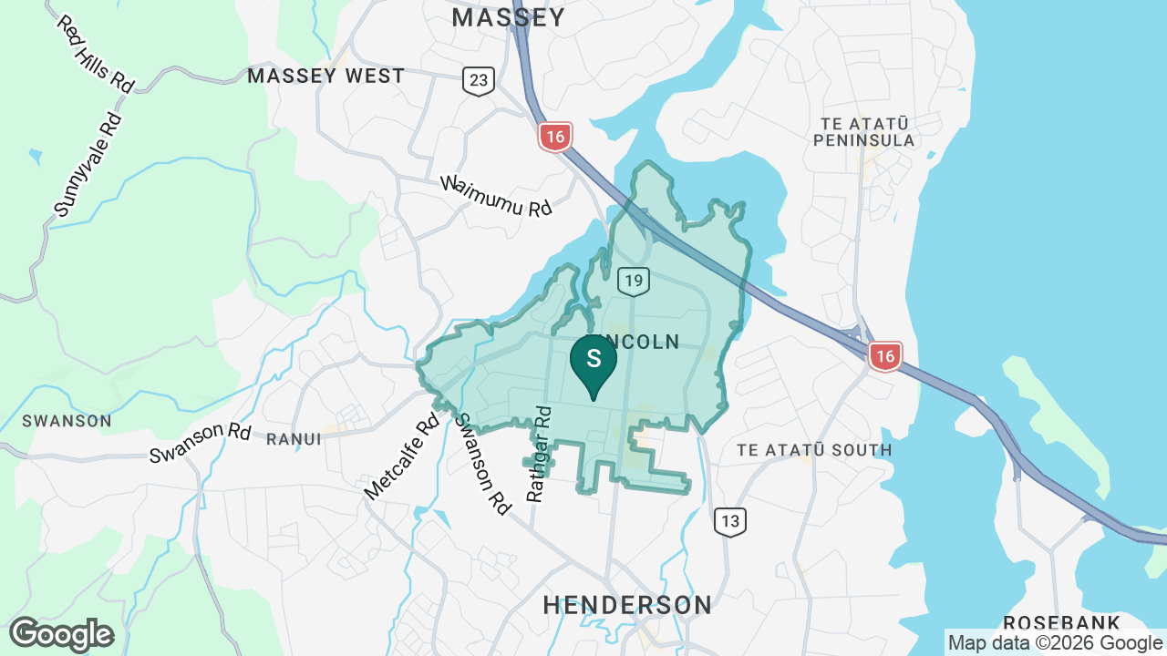 Pomaria Road School static school zone map