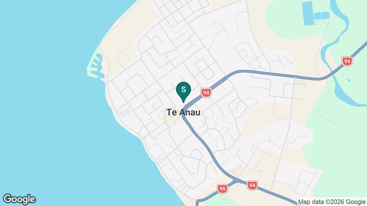 Te Anau School static school zone map