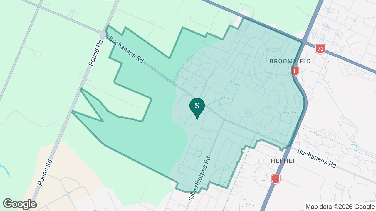 Gilberthorpe School static school zone map