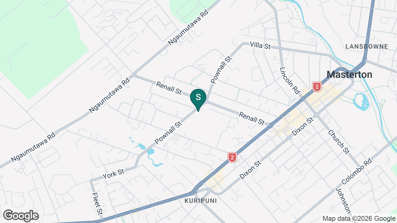 Wairarapa College static school zone map