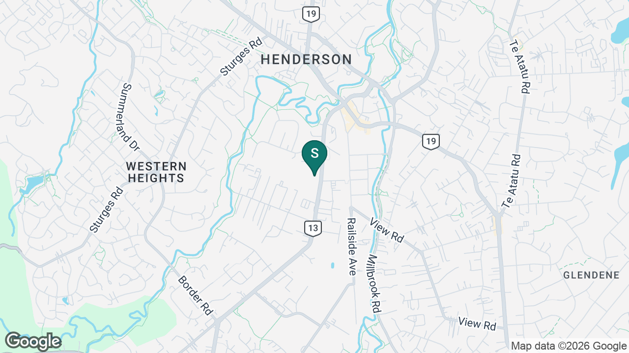 Henderson - Teen Parent Unit - He Wero o nga Wahine static school zone map