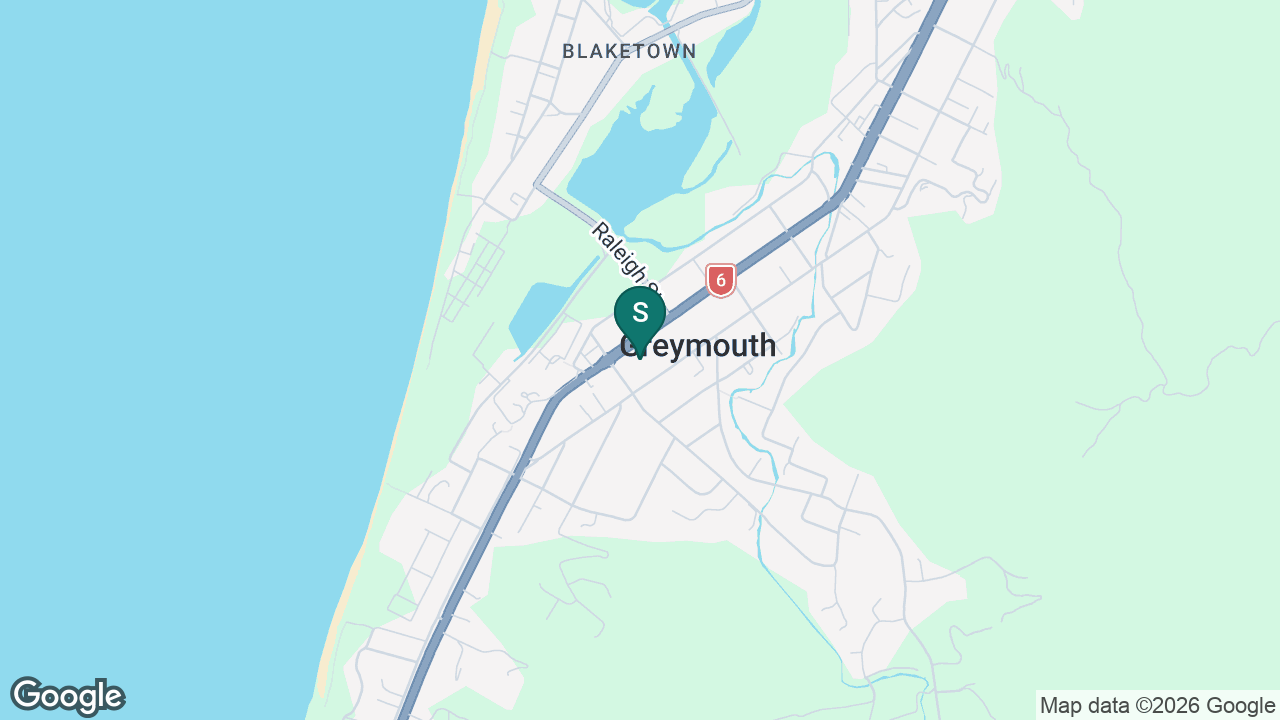 Greymouth High School static school zone map