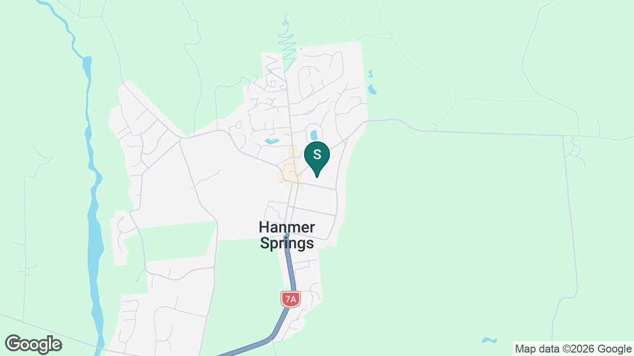 Hanmer Springs School static school zone map