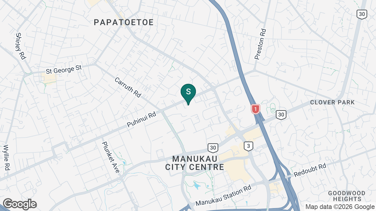 South Auckland S D A School static school zone map