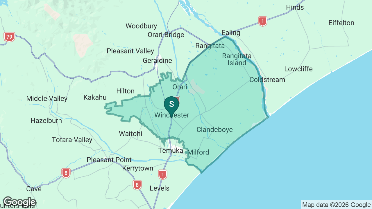 Winchester Rural School static school zone map