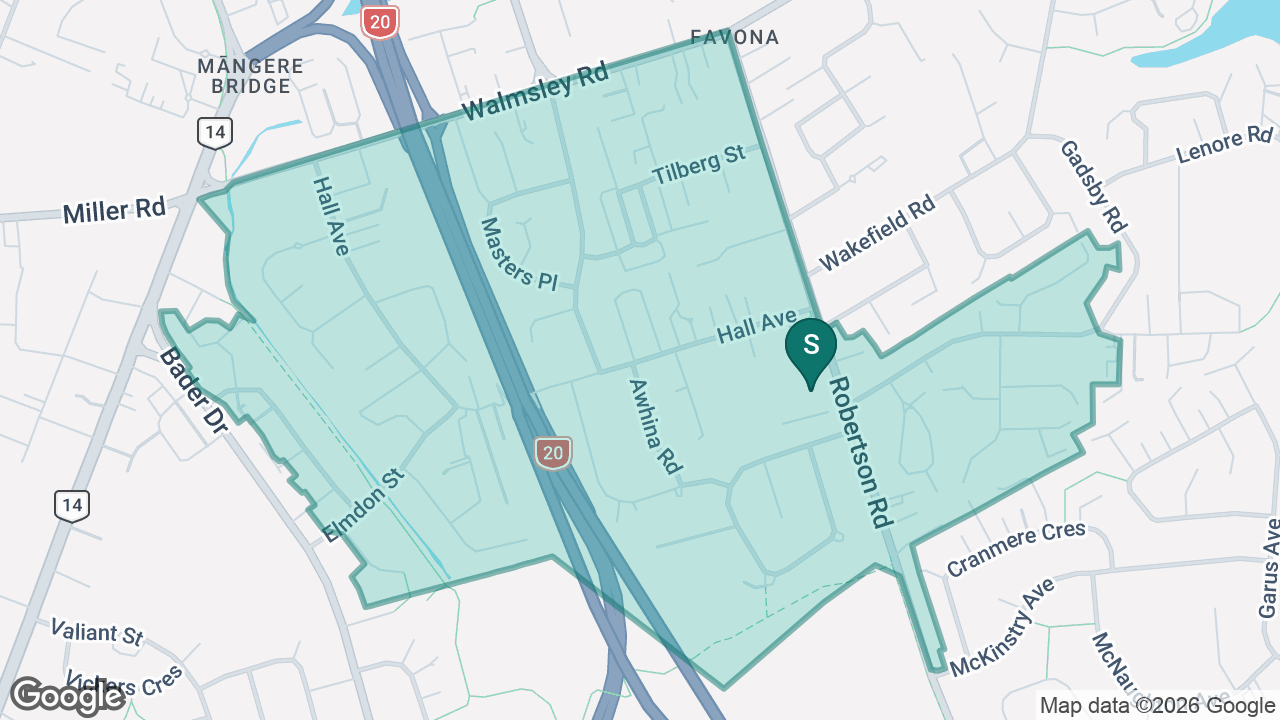 Koru School static school zone map
