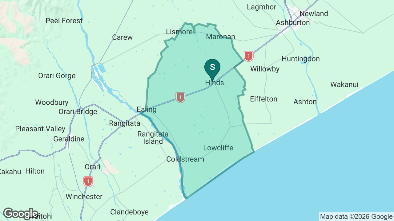 Hinds School static school zone map