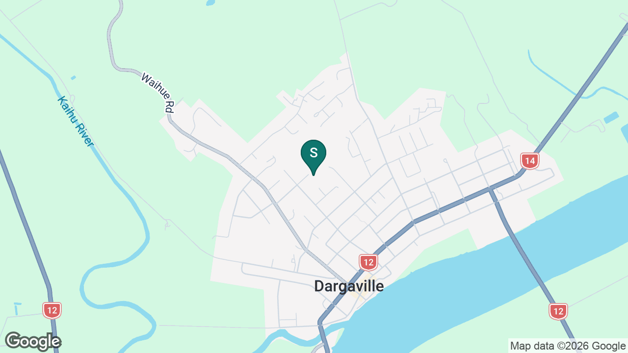 Dargaville Intermediate static school zone map