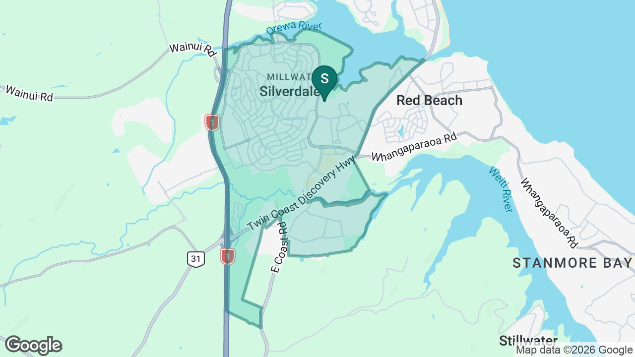 Silverdale School static school zone map