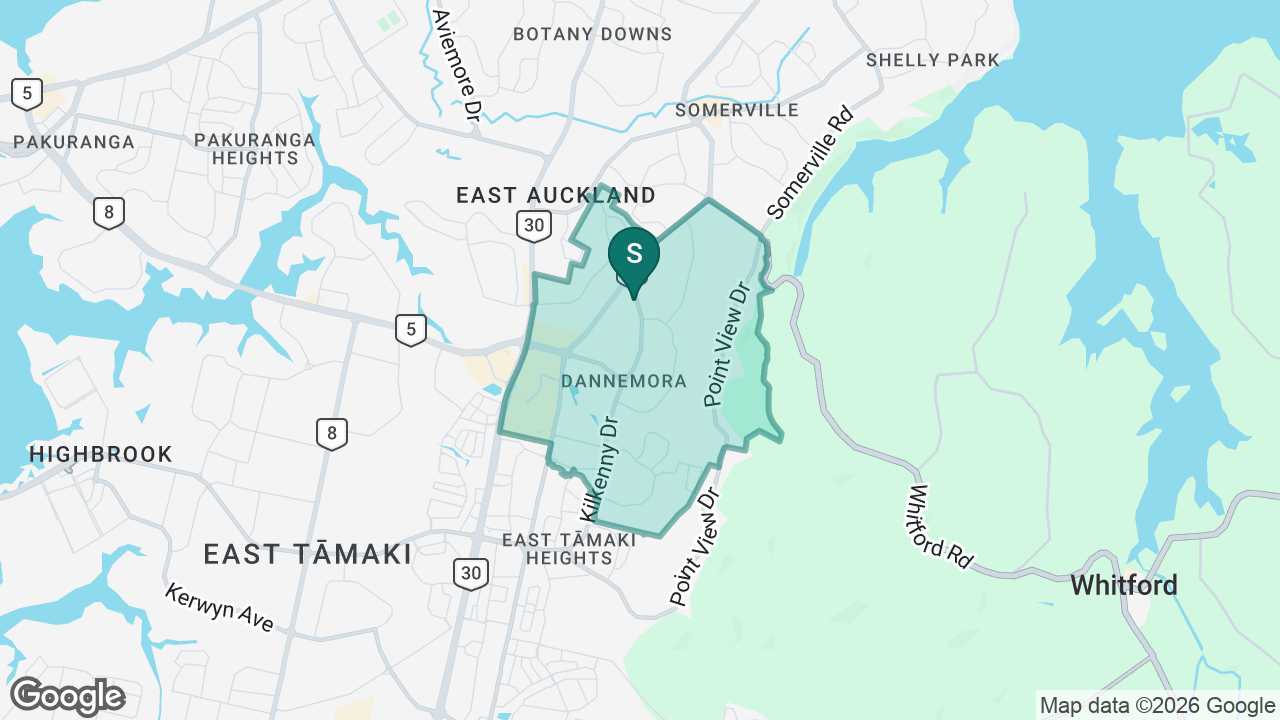 Point View School static school zone map