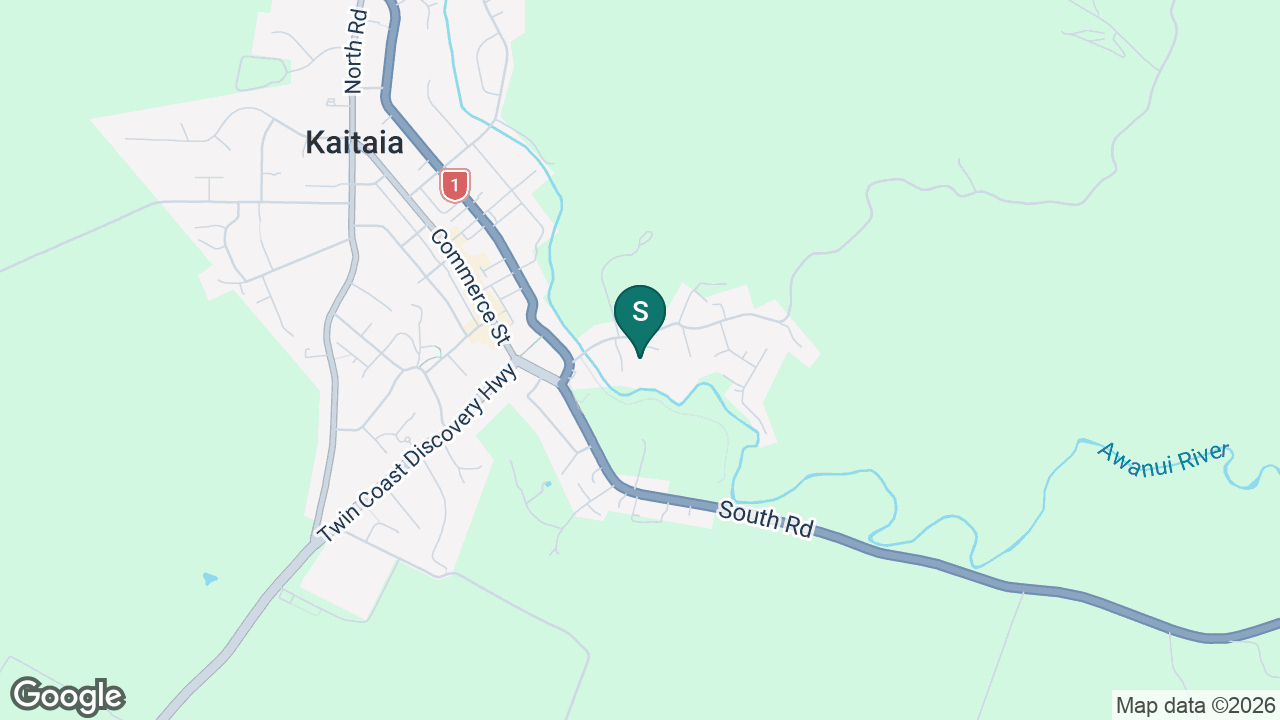 Kaitaia School static school zone map