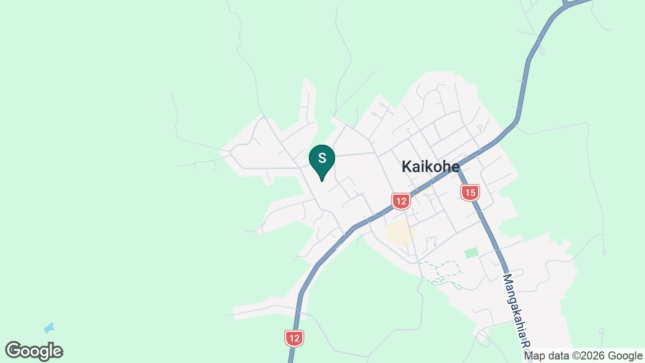 Kaikohe West School static school zone map