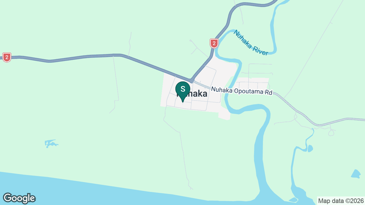 Nuhaka School static school zone map