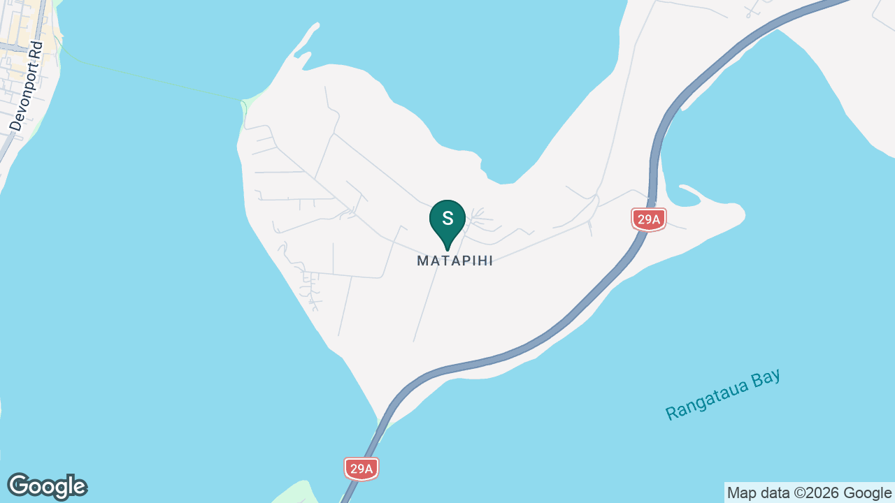 Te Kura o Matapihi static school zone map