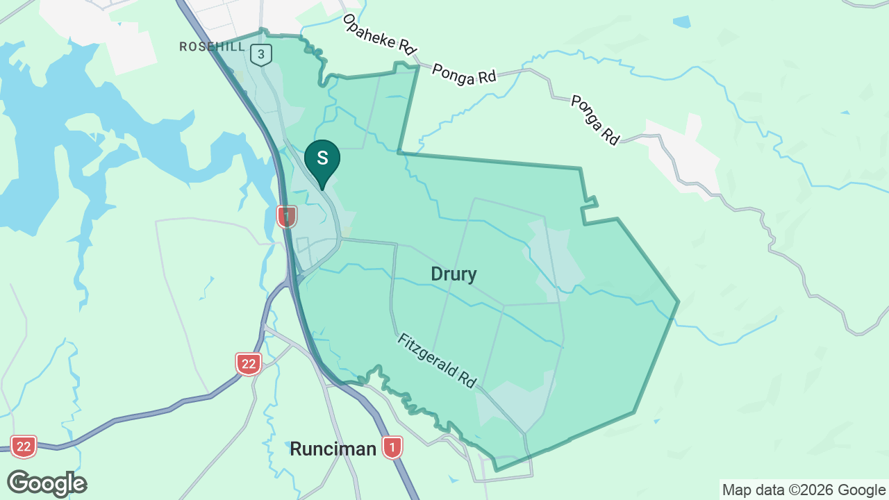 Drury School static school zone map