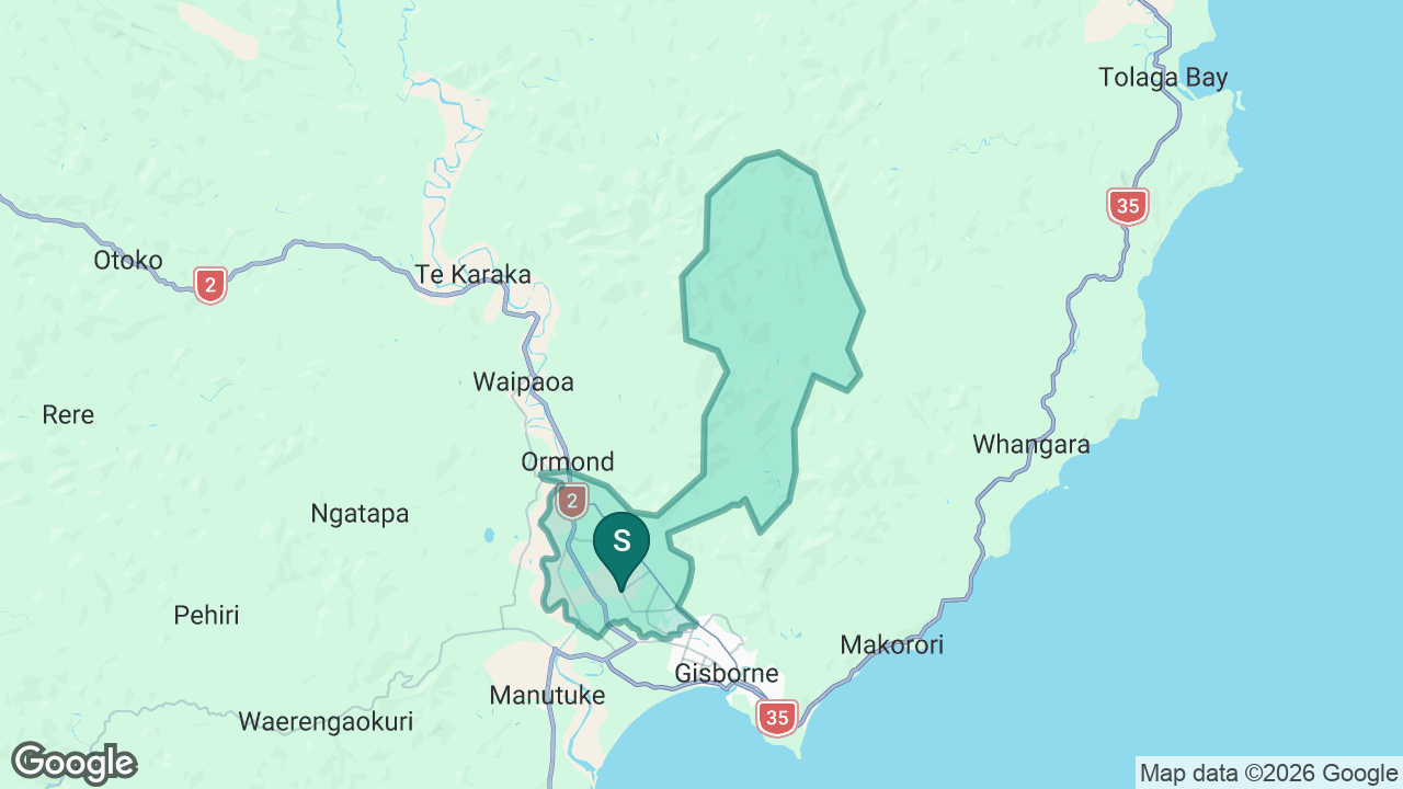 Makauri School static school zone map