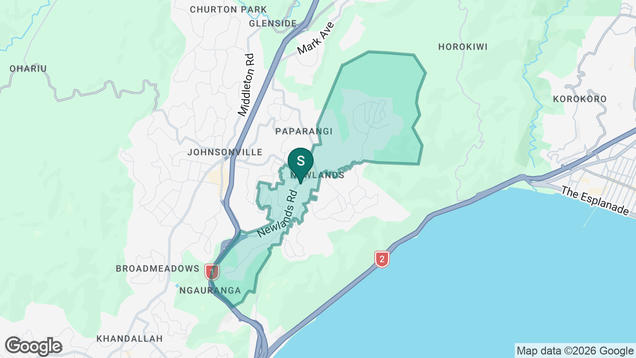Newlands School static school zone map