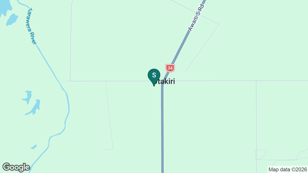 Otakiri School static school zone map