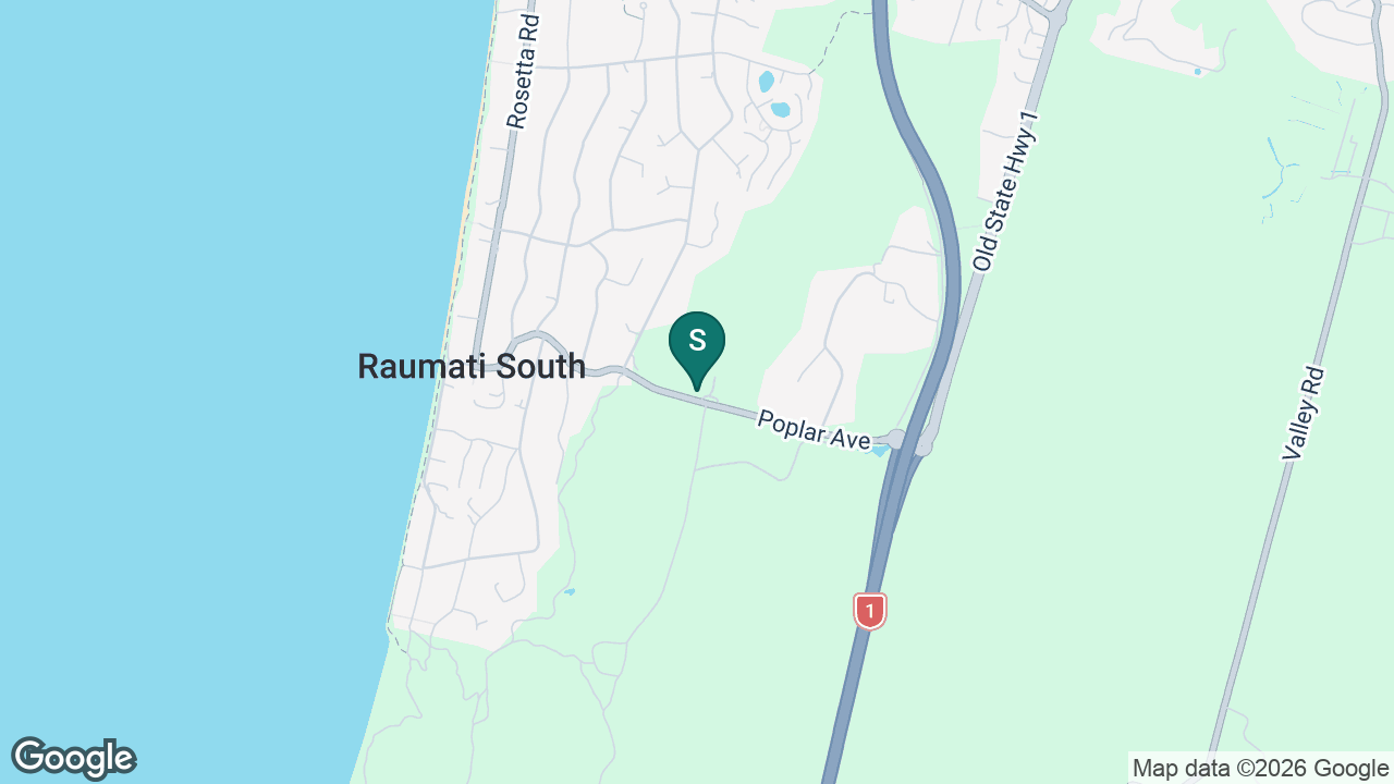 Te Rā School static school zone map