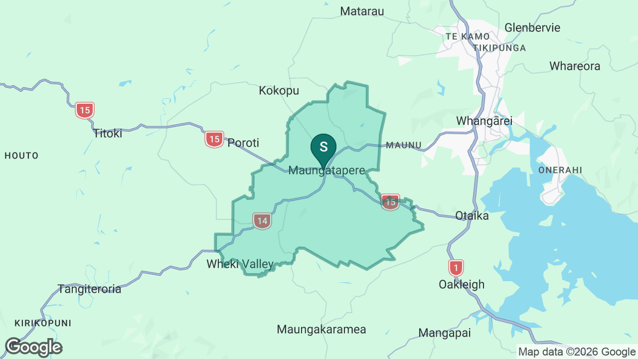 Maungatapere School static school zone map