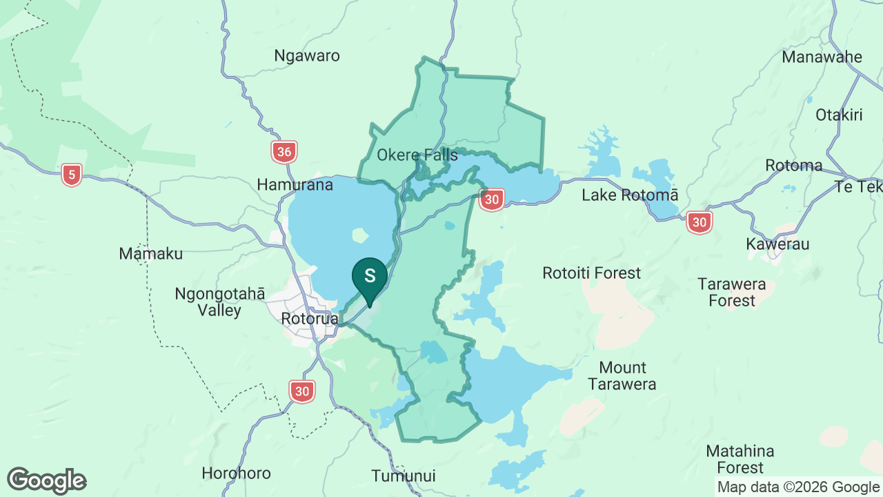 Mokoia Intermediate static school zone map