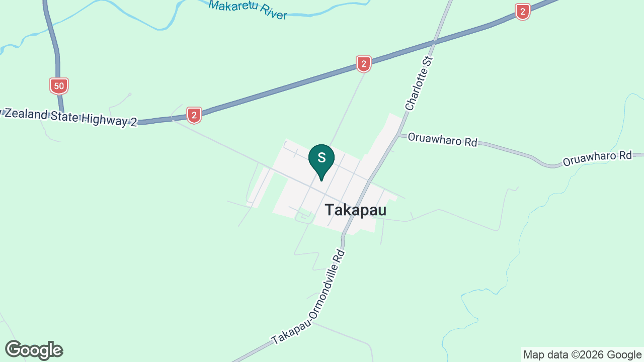 Takapau School static school zone map