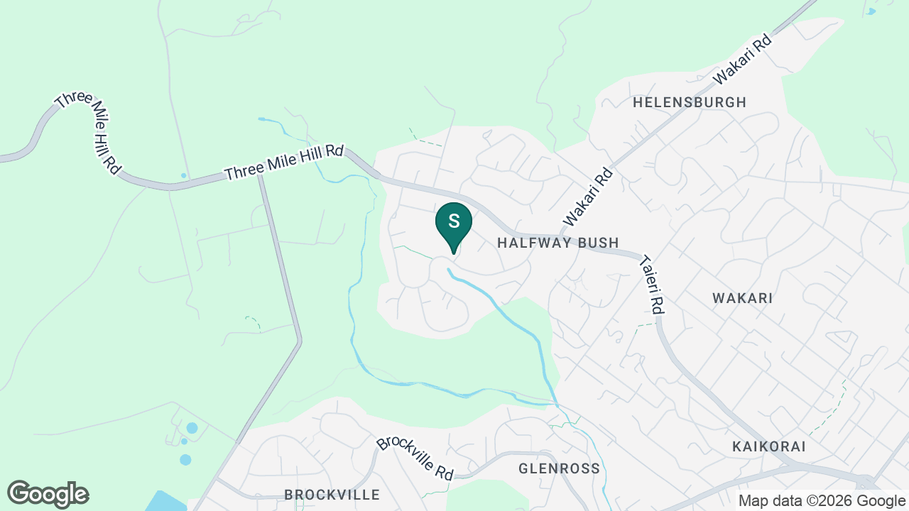 Halfway Bush School static school zone map