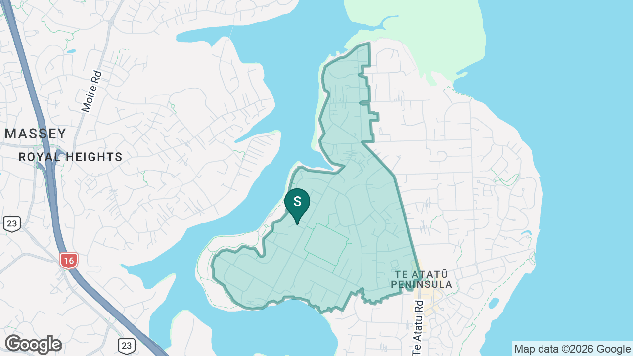 Matipo Road School static school zone map