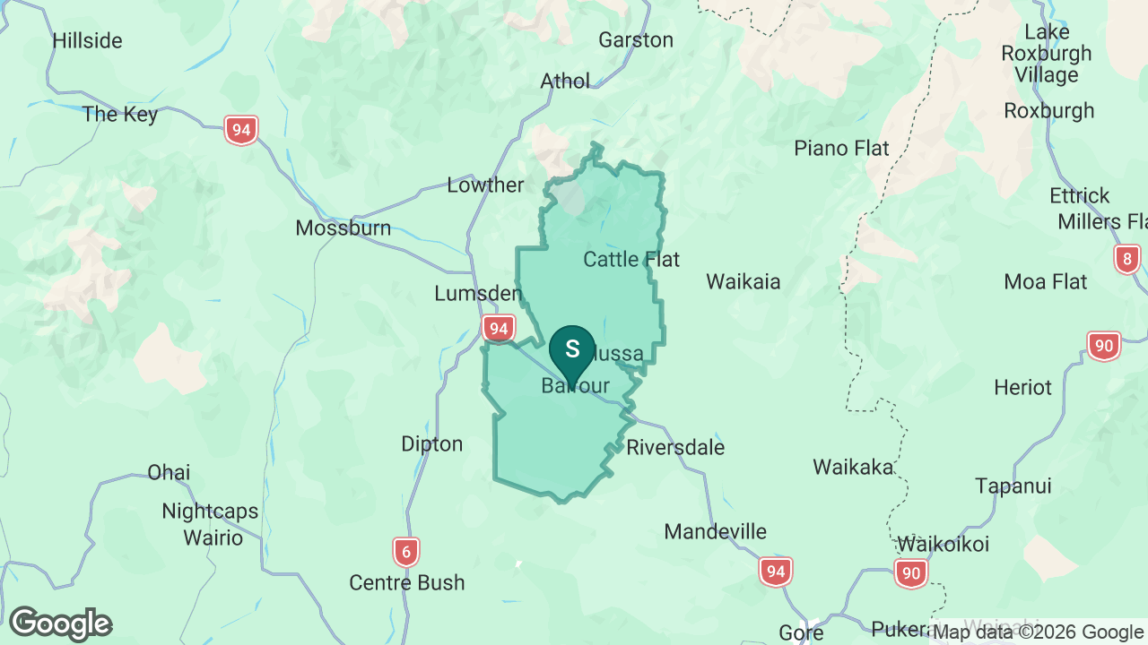 Balfour School static school zone map