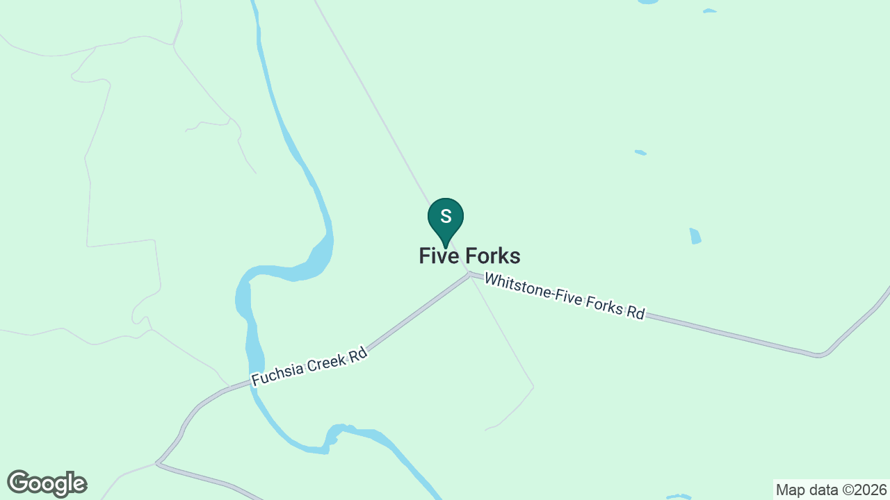 Five Forks School static school zone map