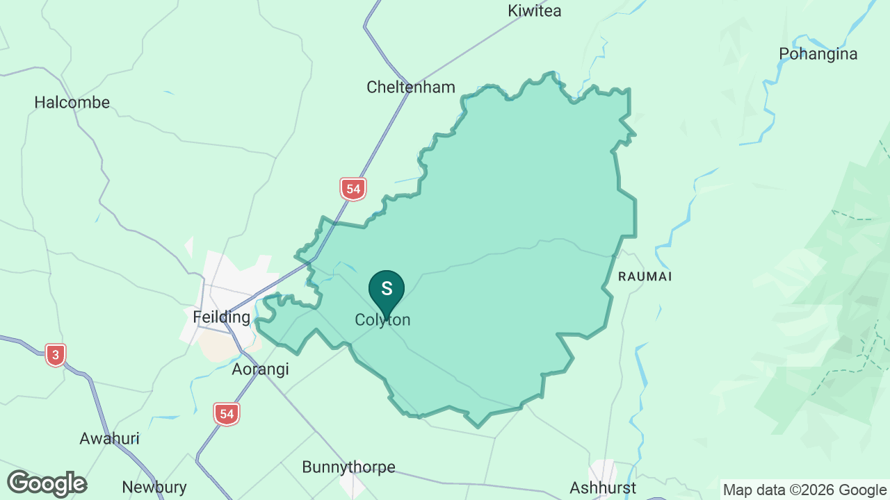 Colyton School static school zone map