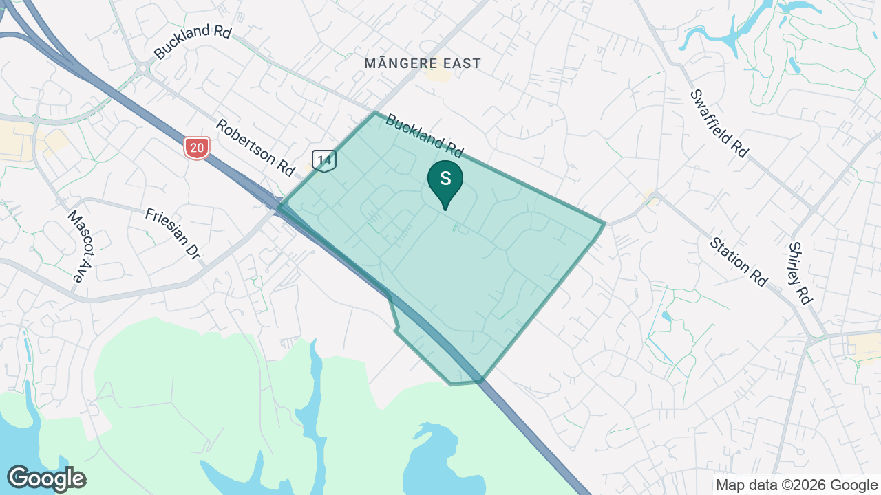 Moanaroa School static school zone map