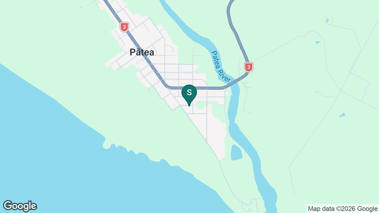 St Joseph's School (Patea) static school zone map